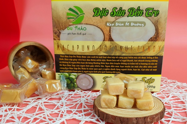 đặc sản kẹo dừa sáp Bến Tre chính gốc